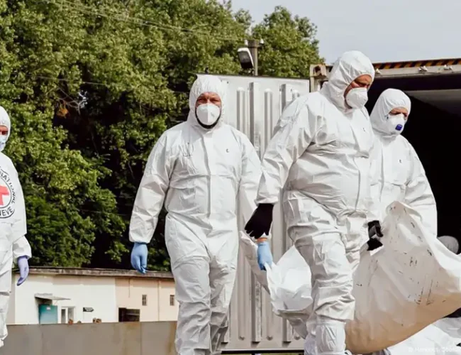 Ucrania anuncia haber recibido otros 1.245 cuerpos de soldados de Rusia en cumplimiento de acuerdo de paz