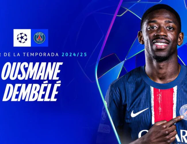 Ousmane Dembélé es elegido el mejor jugador de la Champions League 2025