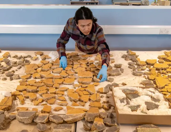 Hallado en Londres el «rompecabezas más difícil del mundo»: los frescos romanos descubiertos en Londres