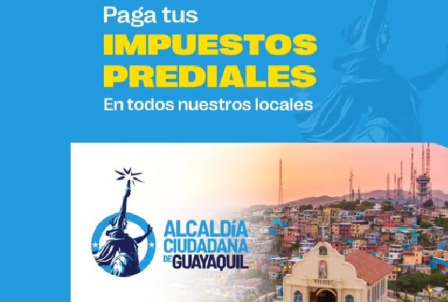 Desde el 1 de enero se podrá pagar vía online los impuestos por predios y Contribución por mejoras en Municipio de Guayaquil