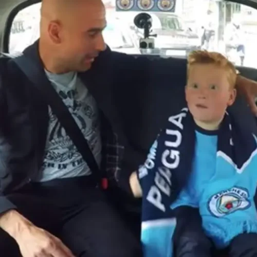 ¡Promesa cumplida! El emotivo reencuentro de Pep Guardiola con el niño del taxi diez años después.