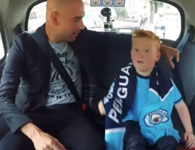 ¡Promesa cumplida! El emotivo reencuentro de Pep Guardiola con el niño del taxi diez años después.