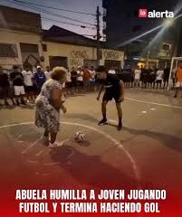 ¡El fútbol no tiene edad! Una abuela brasileña se vuelve viral tras dar una lección de regate y definición.