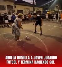 ¡El fútbol no tiene edad! Una abuela brasileña se vuelve viral tras dar una lección de regate y definición.