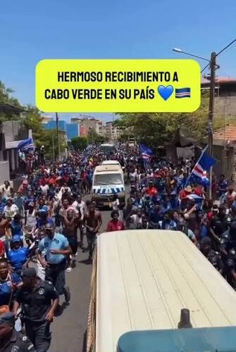 Cabo Verde recibió con una multitudinaria bienvenida a su selección nacional tras su histórica participación en la Copa del Mundo, un logro que llenó de orgullo a todo el país.